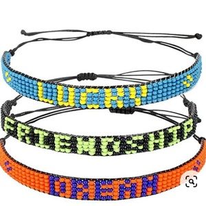 3pcs KOSMOS-LI Faux Pearl Strand Stretch Bracelet